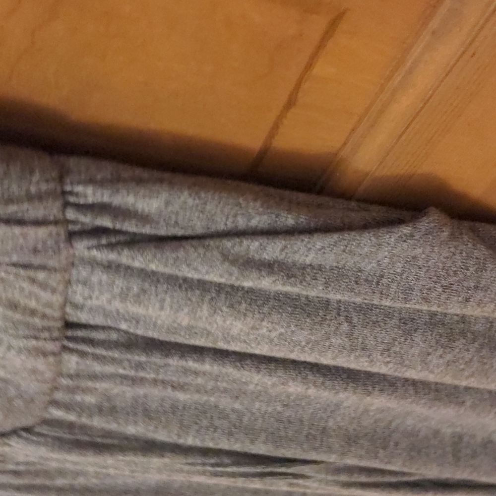 Como Blu Gray Wide Leg Knit Athleisure Jumpsuit Size Small - Picture 5 of 9